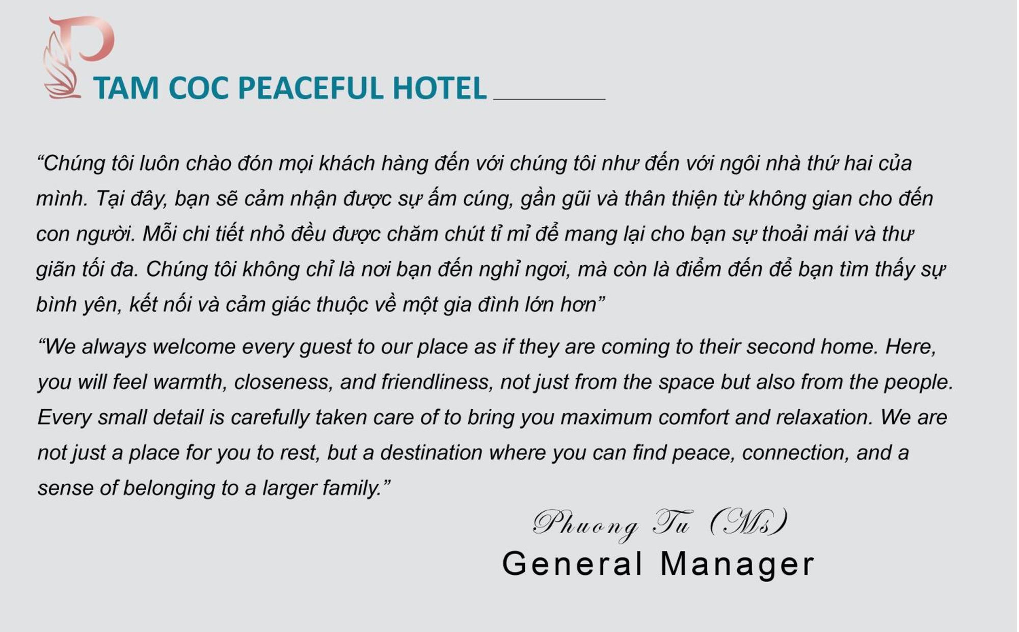 Tam Coc Peaceful Hotel Ninh Binh Zewnętrze zdjęcie
